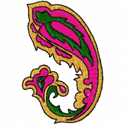 Flowers And Tree Embroidery Design 6